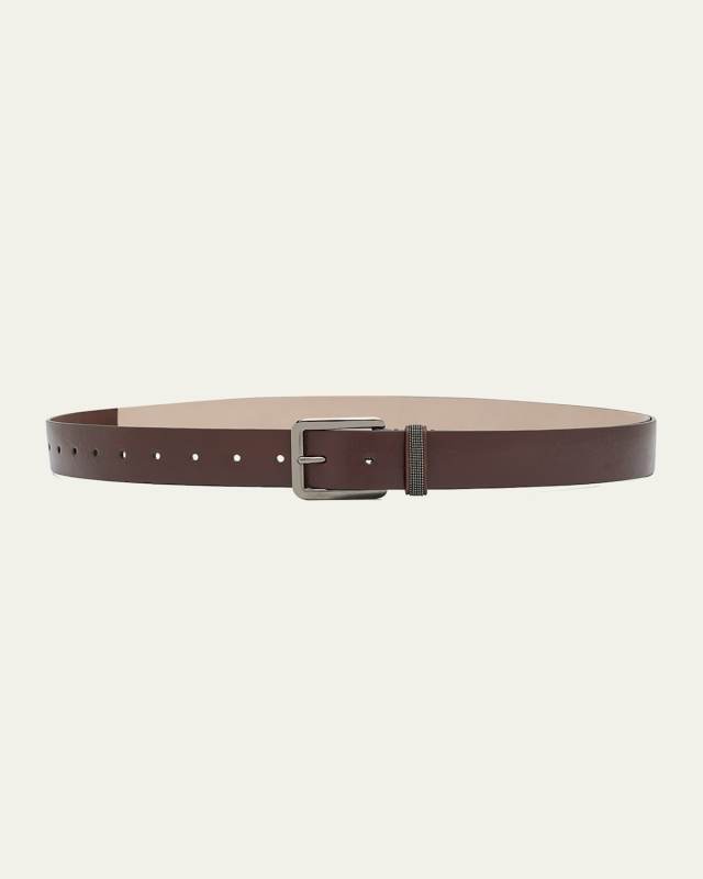 Monili Sleek Leather Extra Long Essential Belt
